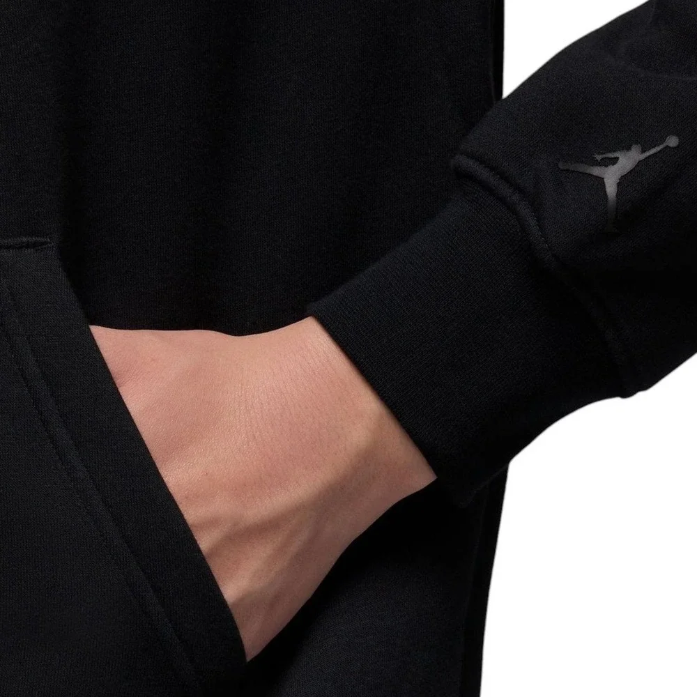 Air JORDAN Essentials Black Graphic Logo Pullover Hoodie‎ Sweatshirt Sz S Nike